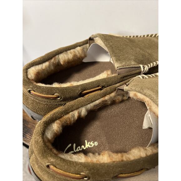 NEW Clarks Dawson Cow Suede Upper‎ Lined Slip-On Moccasin Men’s Sz 11 main image 7
